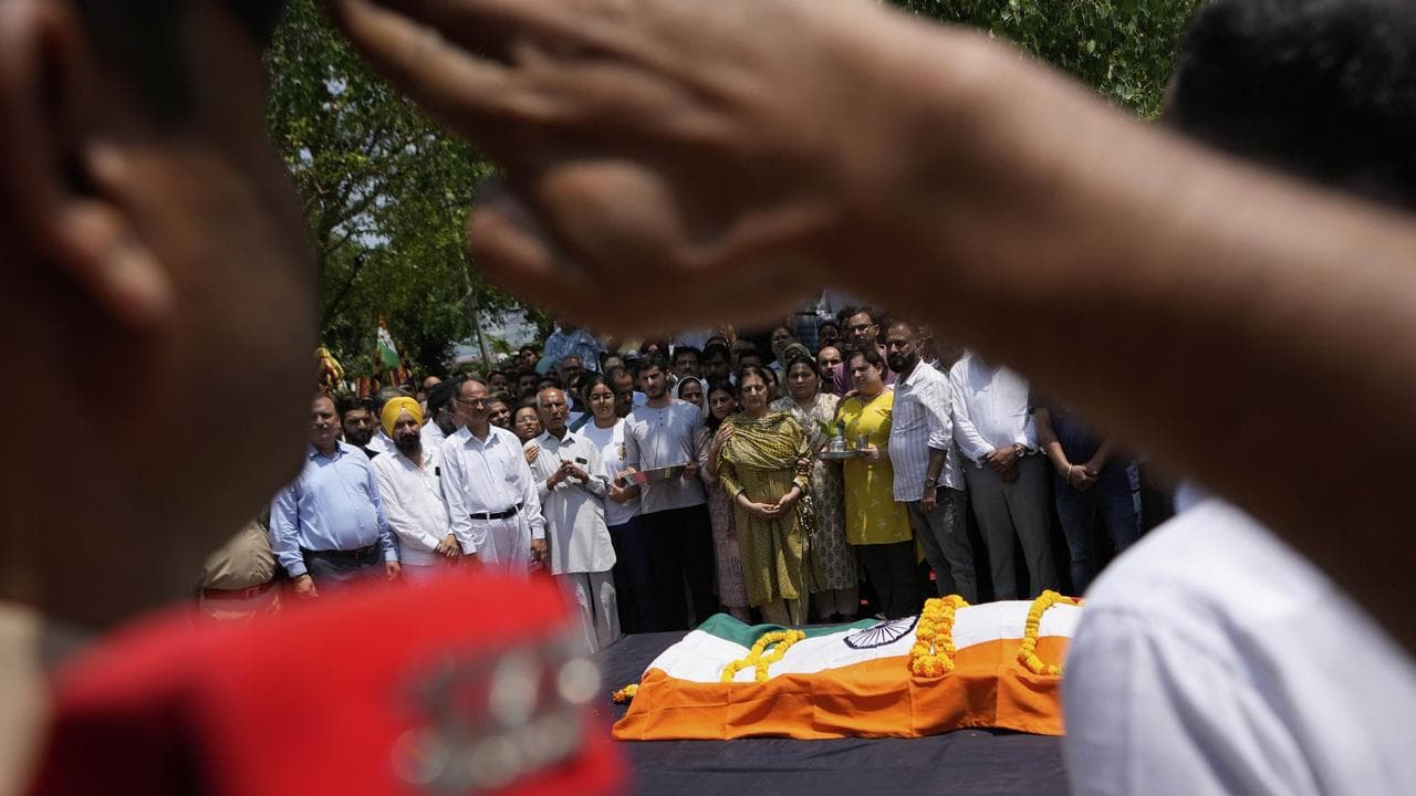 Funeral in Jammu, India