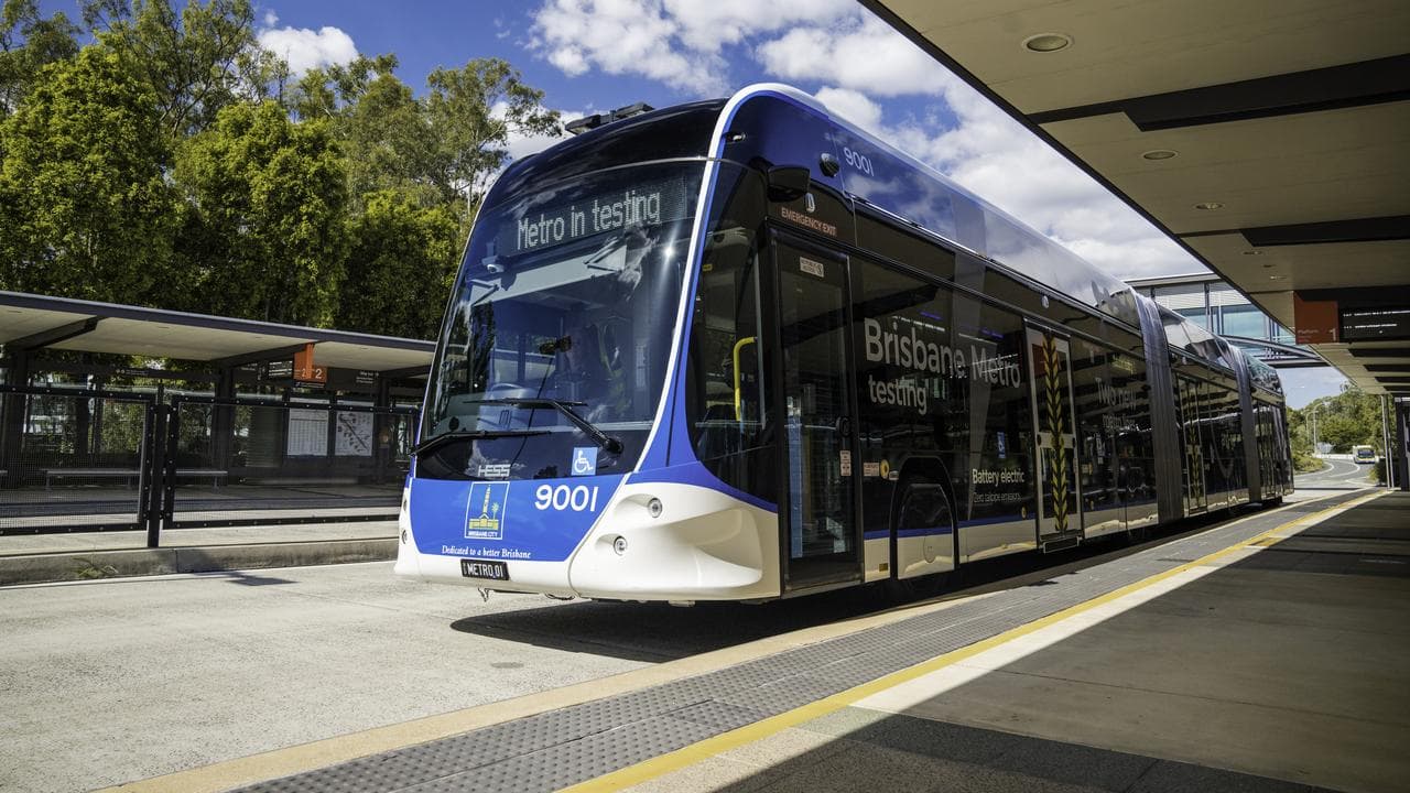 A Brisbane metro bus service in testing (file image)