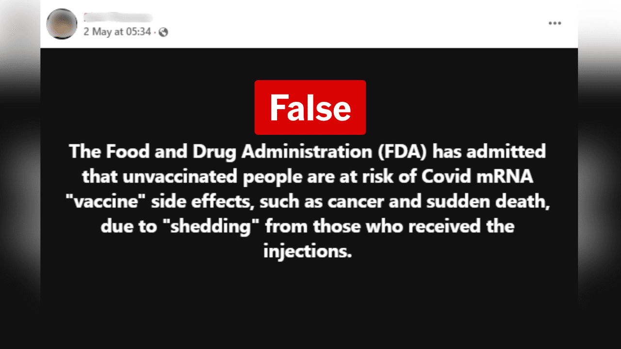 One of the Facebook posts spreading the false claim.