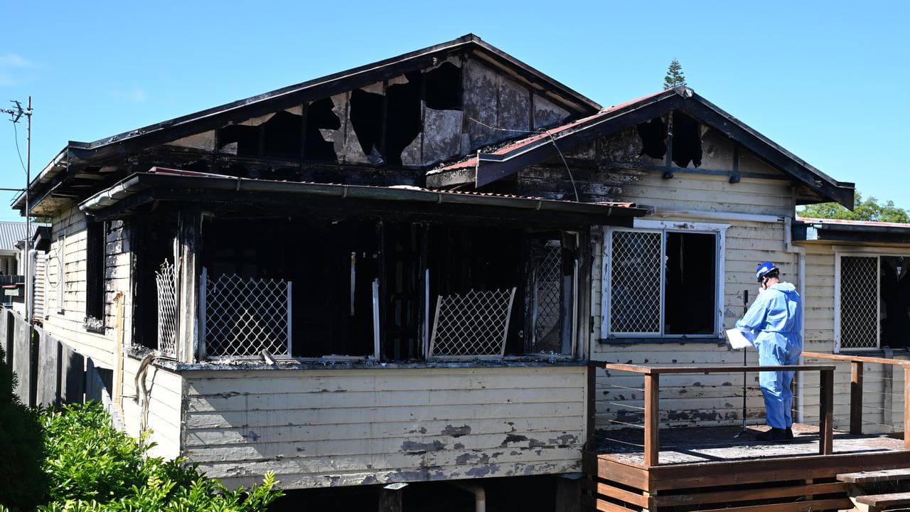 A fire investigators were at the scene