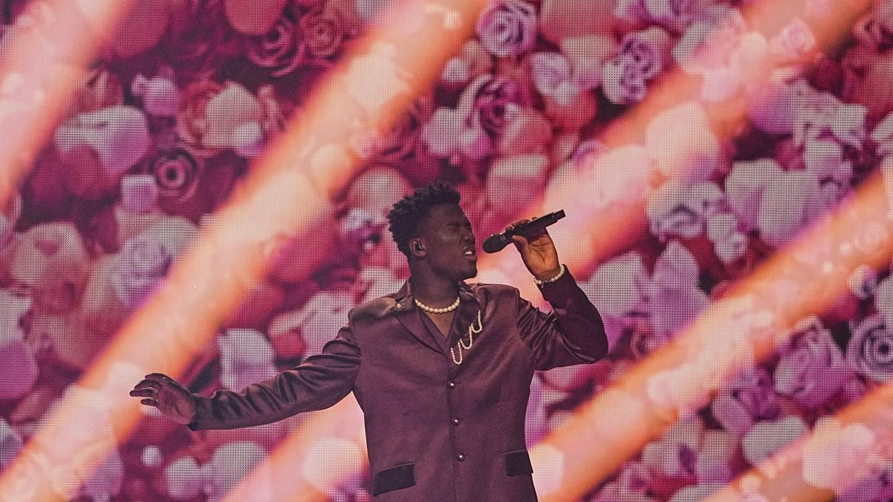 Claude from the Netherlands performs at Eurovision