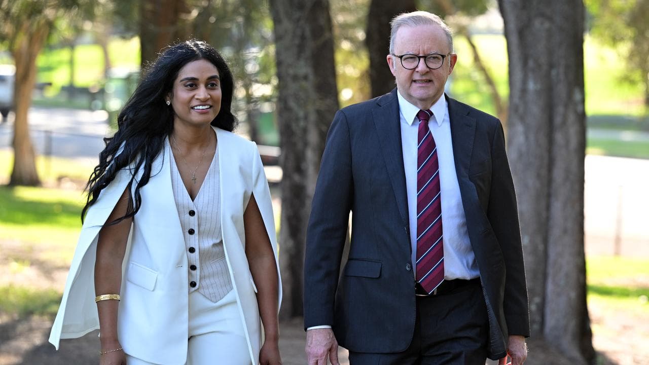Ash Ambihaipahar and Anthony Albanese (file image)