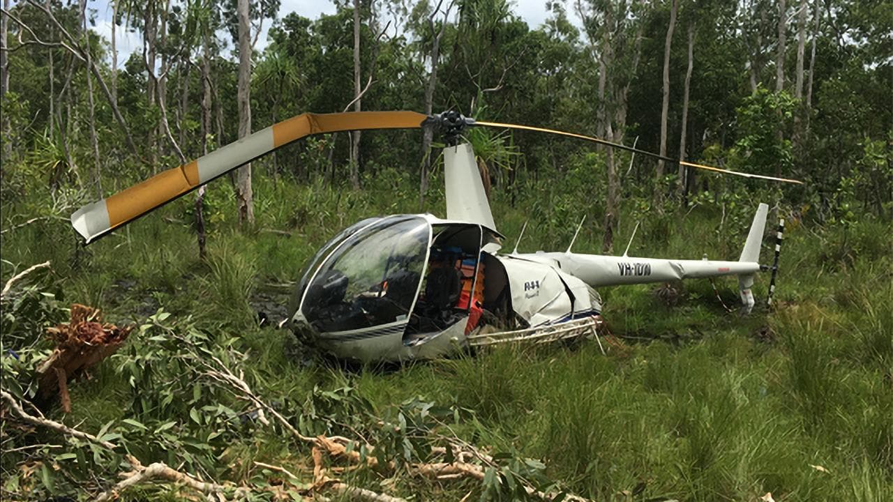 Helicopter crash scene (file)
