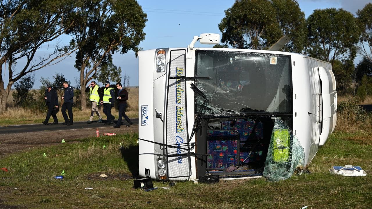 Bus crash scene (file)