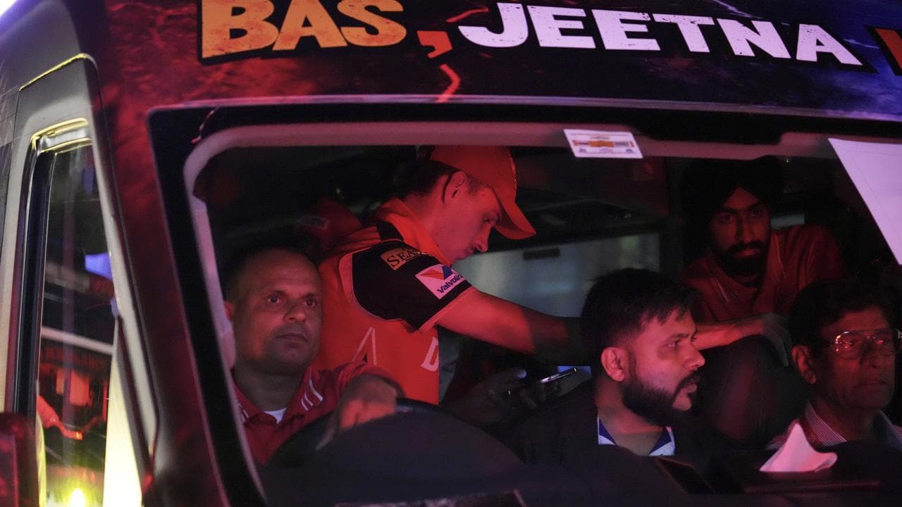 South Africa's Marco Jensen (second left)