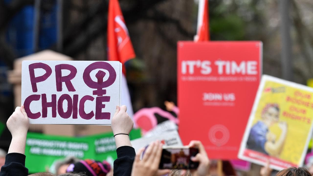 Pro-choice advocates and supporters