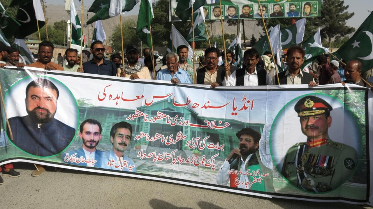 People in Pakistan following the ceasefire between Pakistan and India.