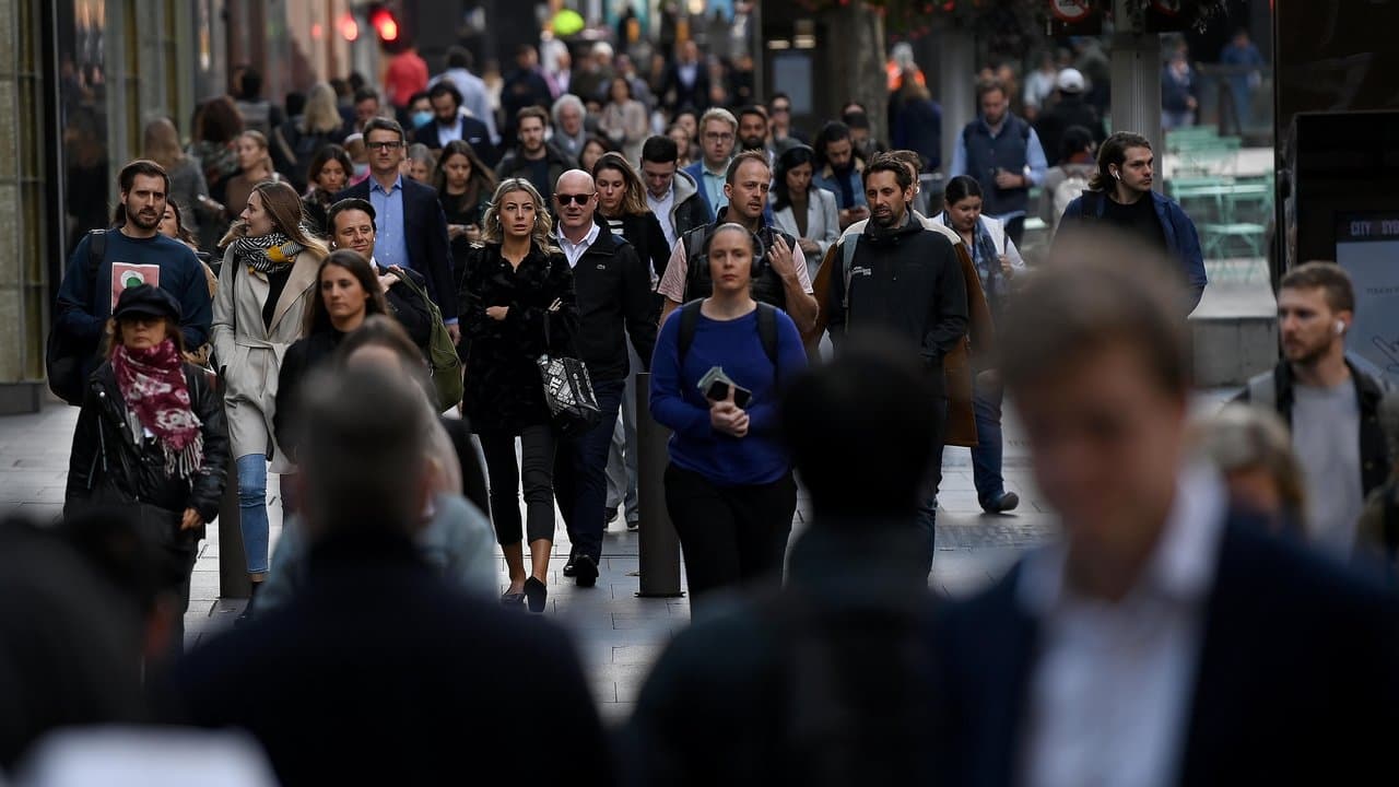 Workers in Sydney's CBD