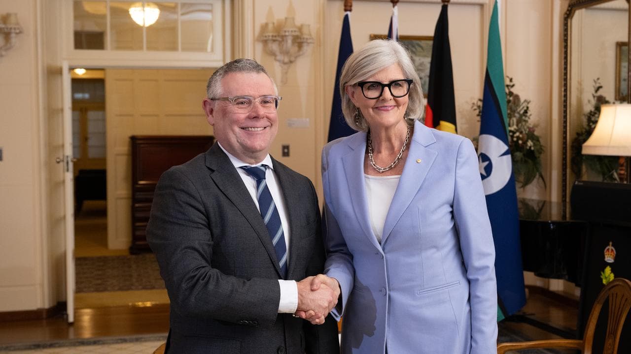 Environment Minister Murray Watt and Governor-General Sam Mostyn