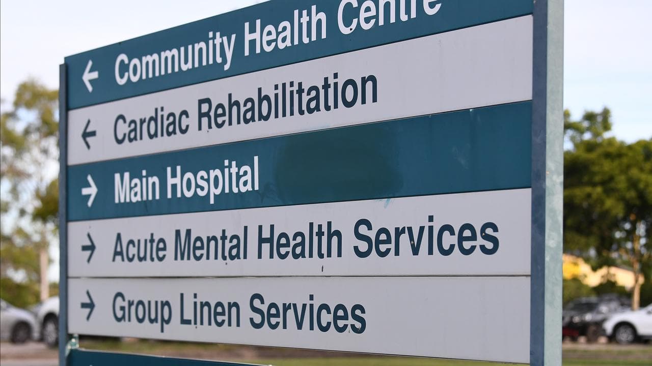 signs for a mental Health unit at Prince Charles Hospital in Brisbane