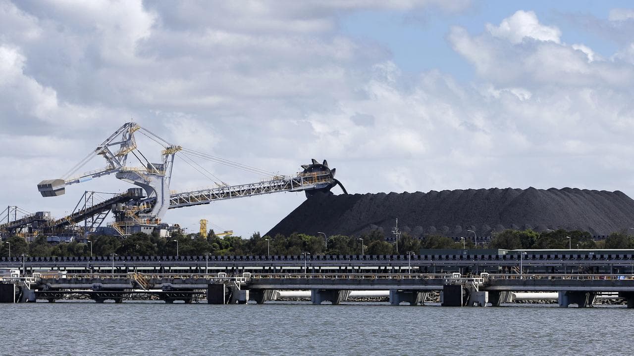 A coal loader at the Port of Newcastle