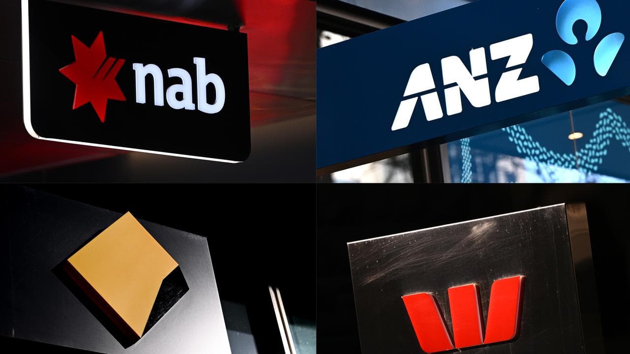Composite image of signage of the 'big four' banks (file image)