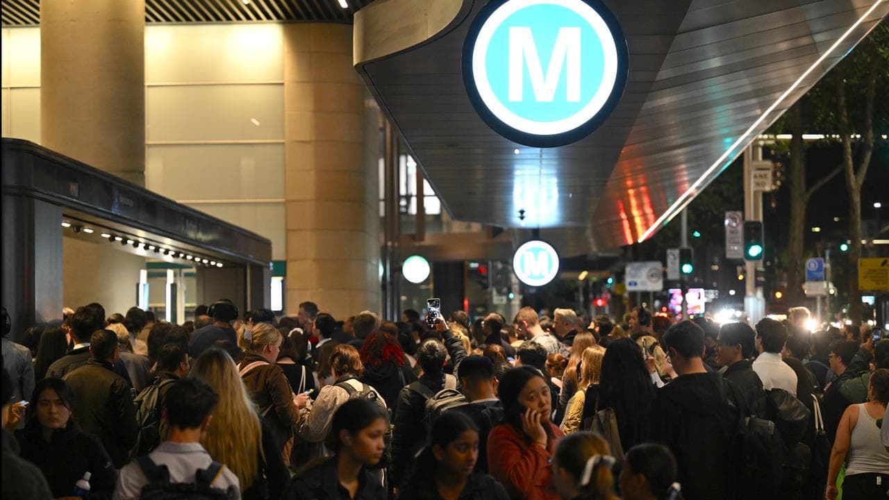 Sydney train passengers