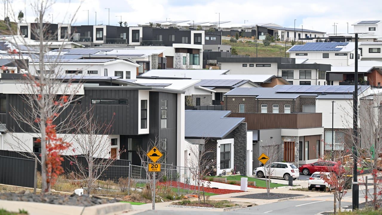 New houses in Canberra's outer west