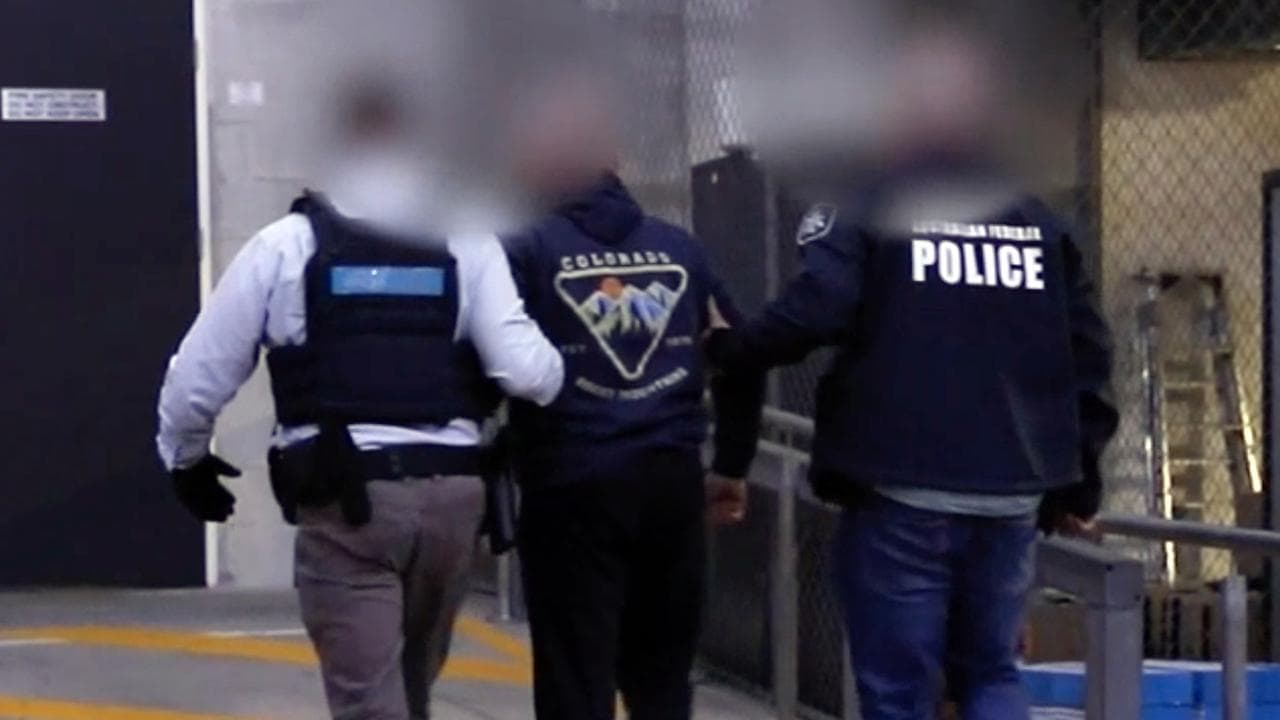 Police arresting Igor Korolev (file image)