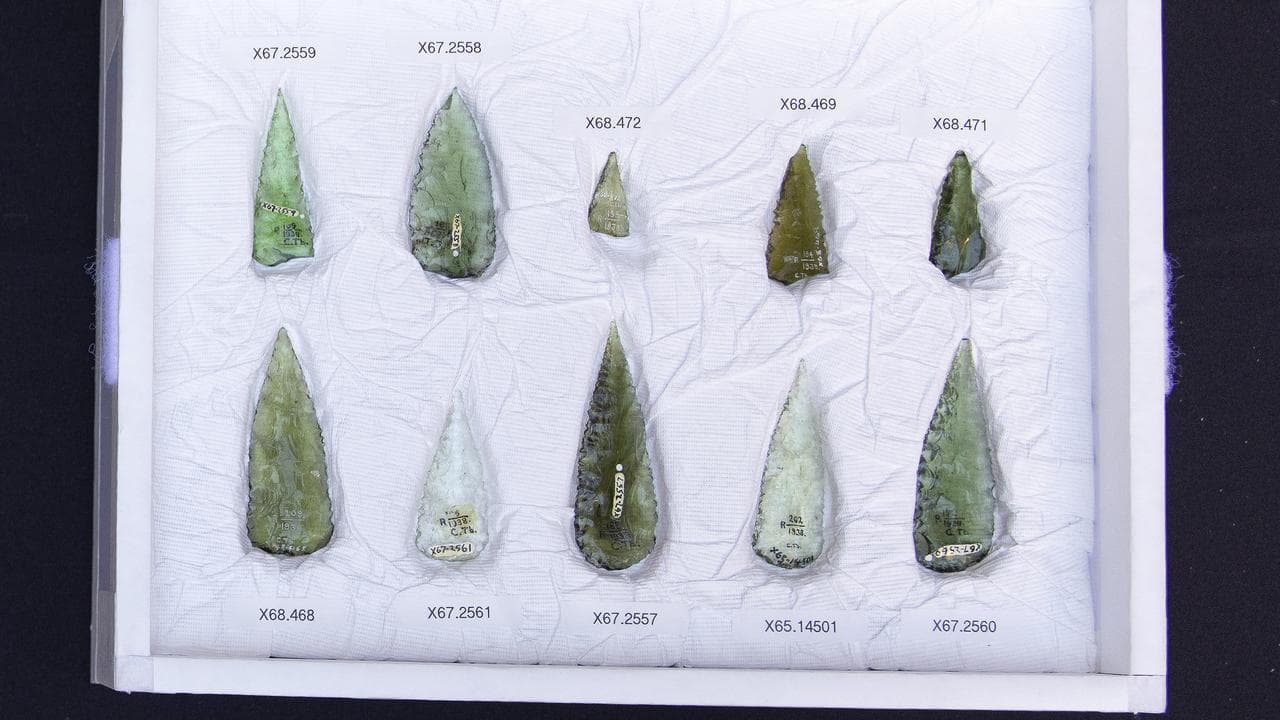 Glass spear heads