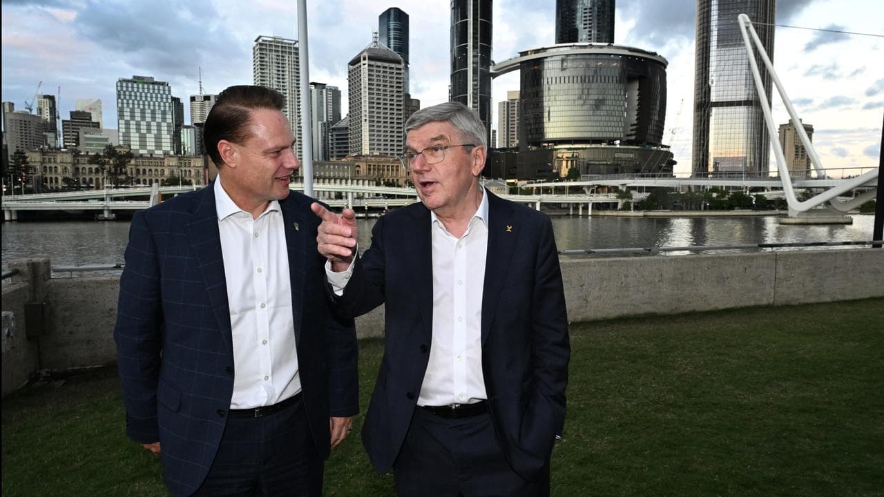 Thomas Bach with Brisbane mayor