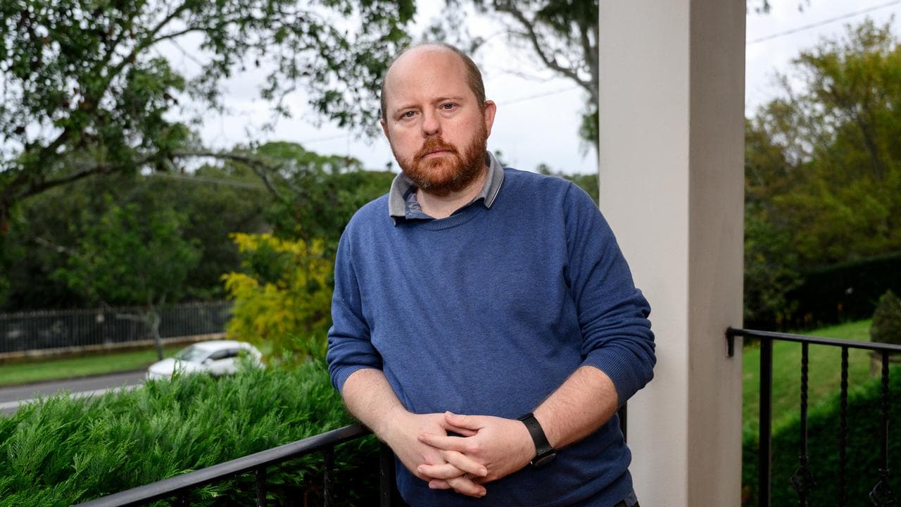Richard Schweizer poses for a photograph in Centennial Park, Sydney