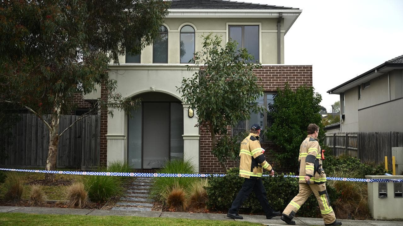 Crime scene established after a house fire