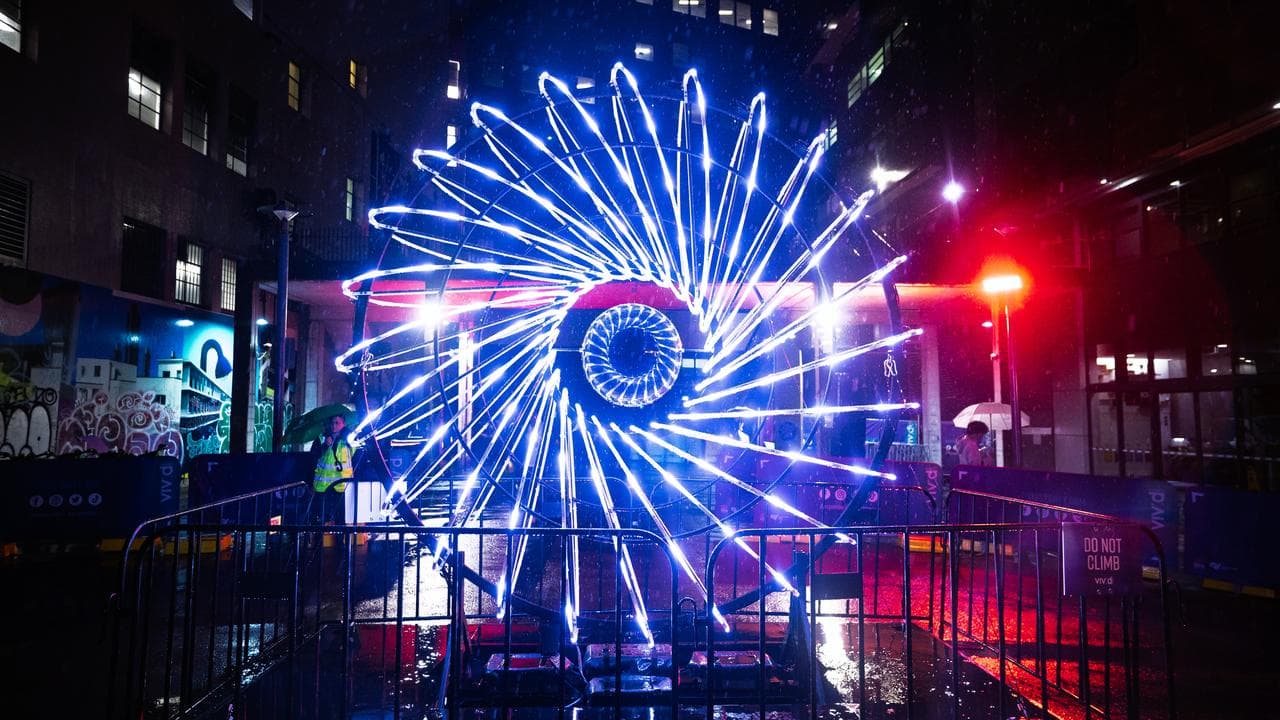 Vivid Sydney media preview of Fire Kitchen at Ultimo in Sydney