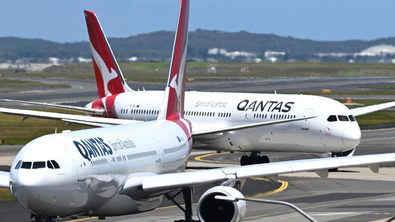 Qantas aircraft at Sydney Airport