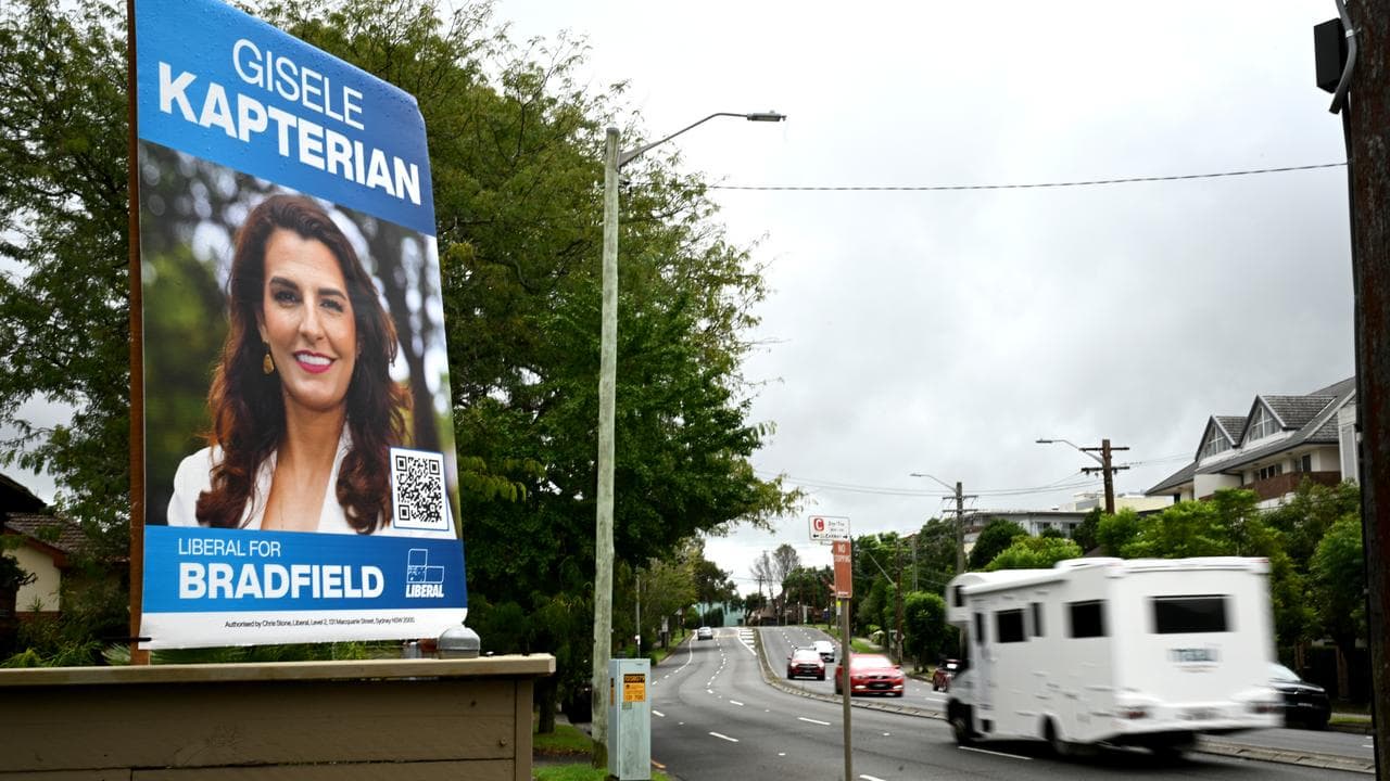 Corflutes for the Liberal candiate for Bradfield Gisele Kapterian