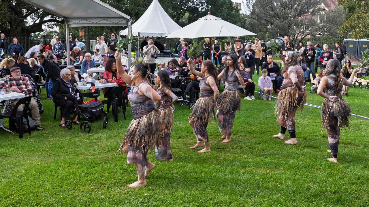 The Buuja Buuja Butterfly Dancers perform