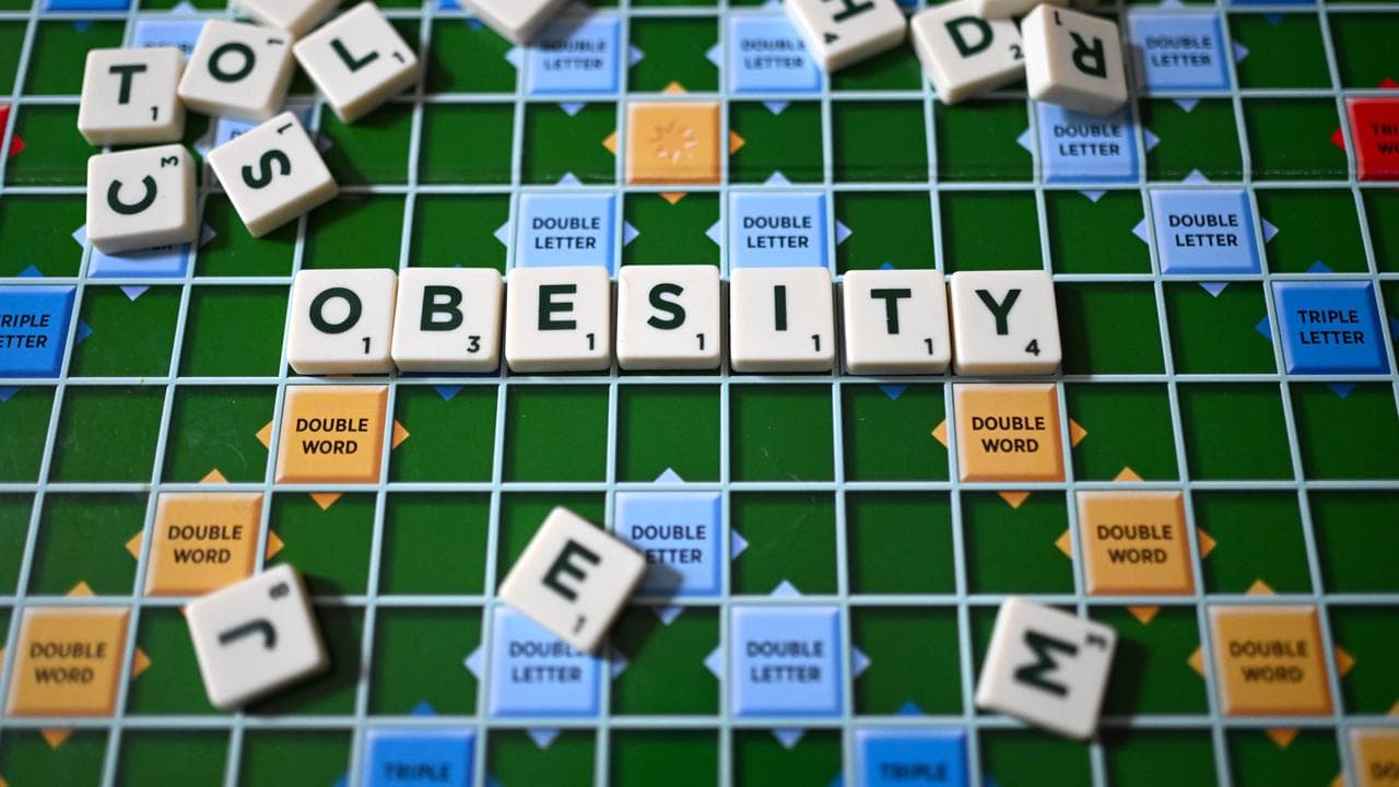The word ‘obesity’ on a scrabble board (file image)