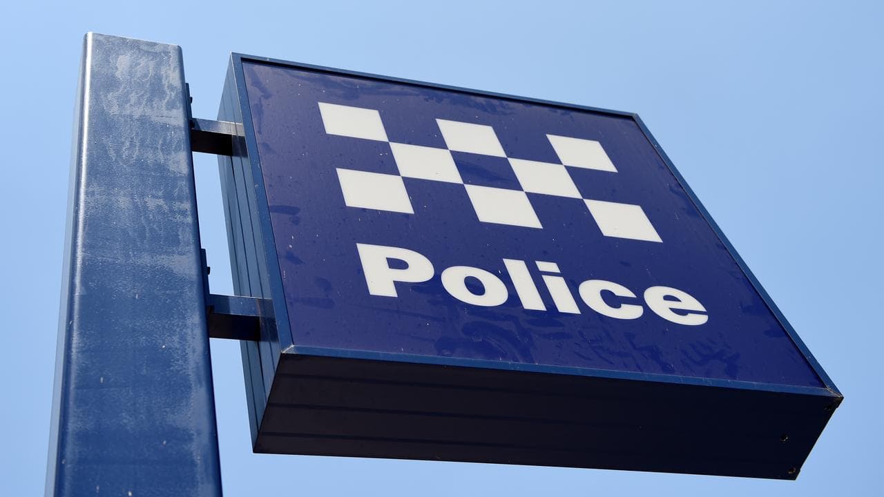 Sign outside a police station in Sydney