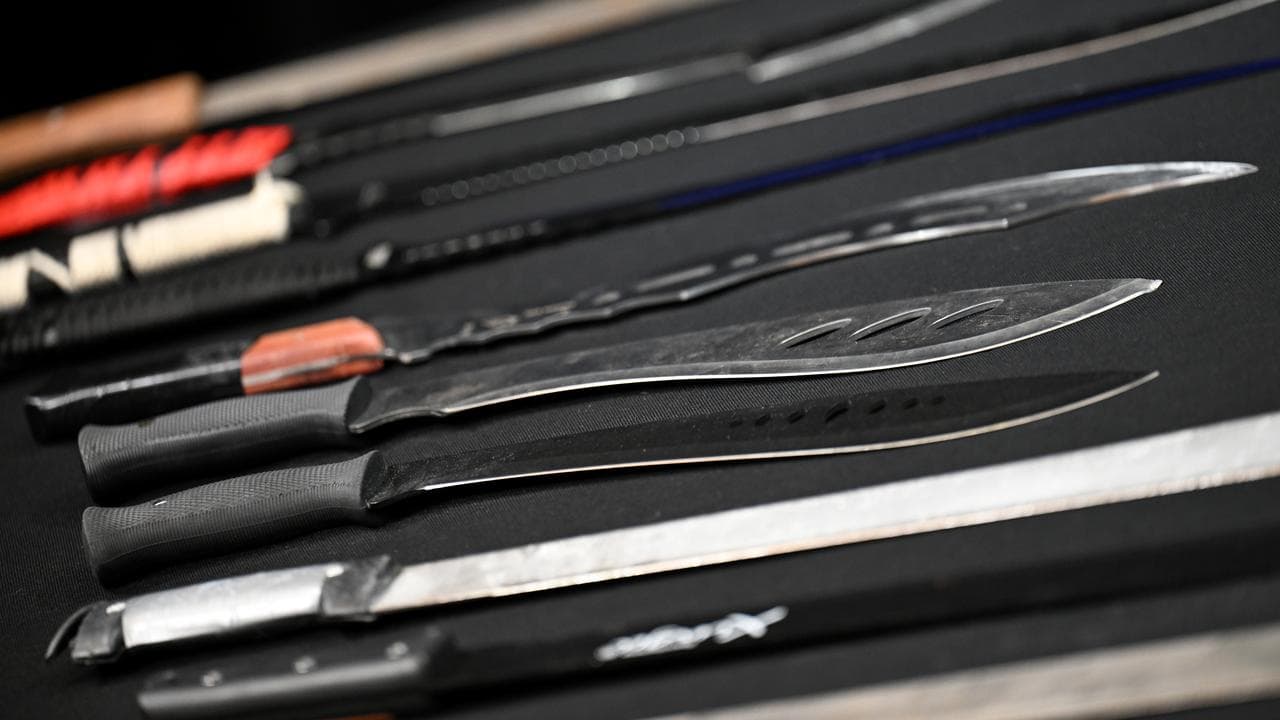 A file photo of machetes