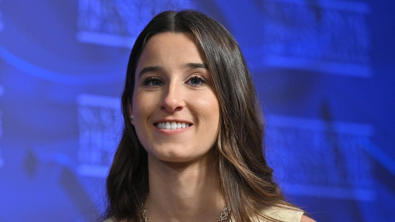 Chanel Contos at the National Press Club