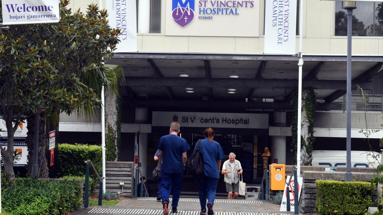 A file photo of St Vincent’s Hospital
