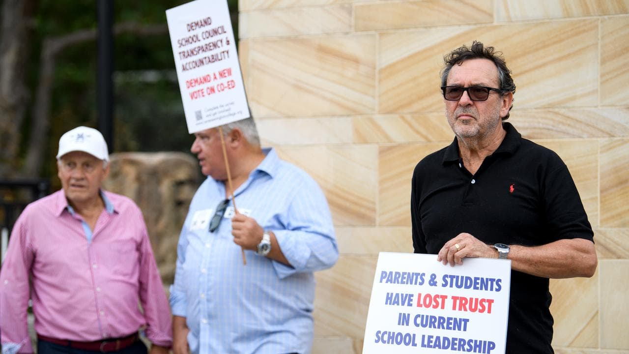 Parents protest (file)