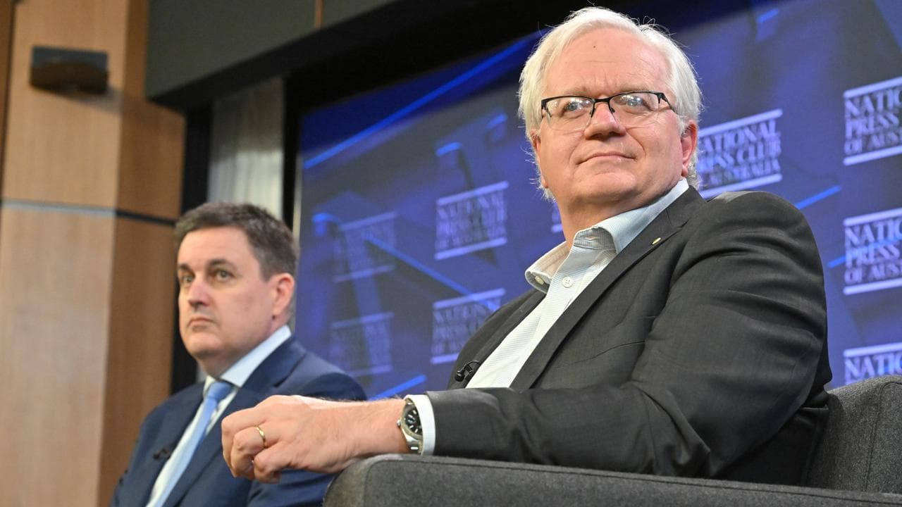 Richard Holden and Brian Schmidt at the National Press Club o