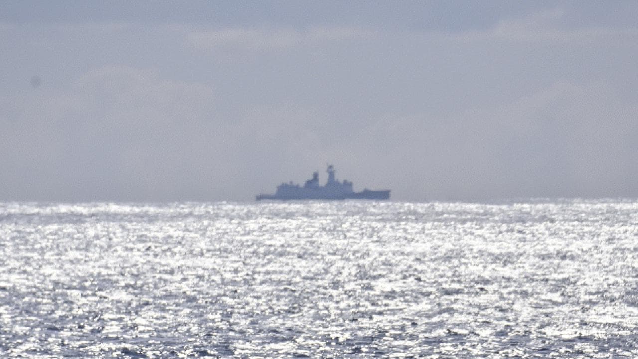 Chinese naval ships in the Tasman Sea
