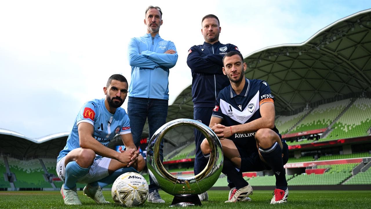 (L-R) Aziz Behich of Melbourne City