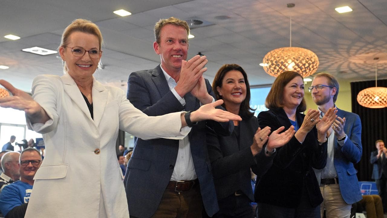 Opposition Leader Sussan Ley, Jane Hume and Sarah Henderson.