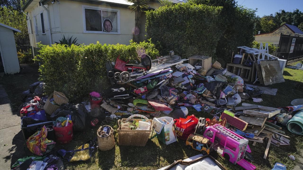 Belongings destroyed after flooding in Taree