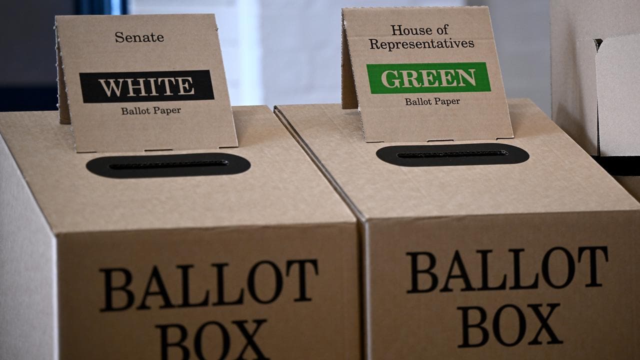 Election ballot boxes
