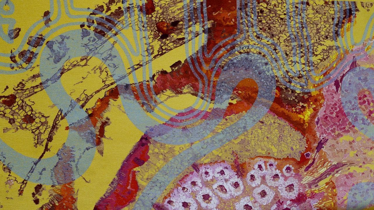 A section of tapestry