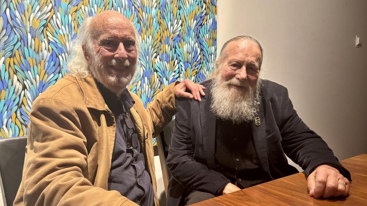 Film producer Matt Carroll and actor Jack Thompson