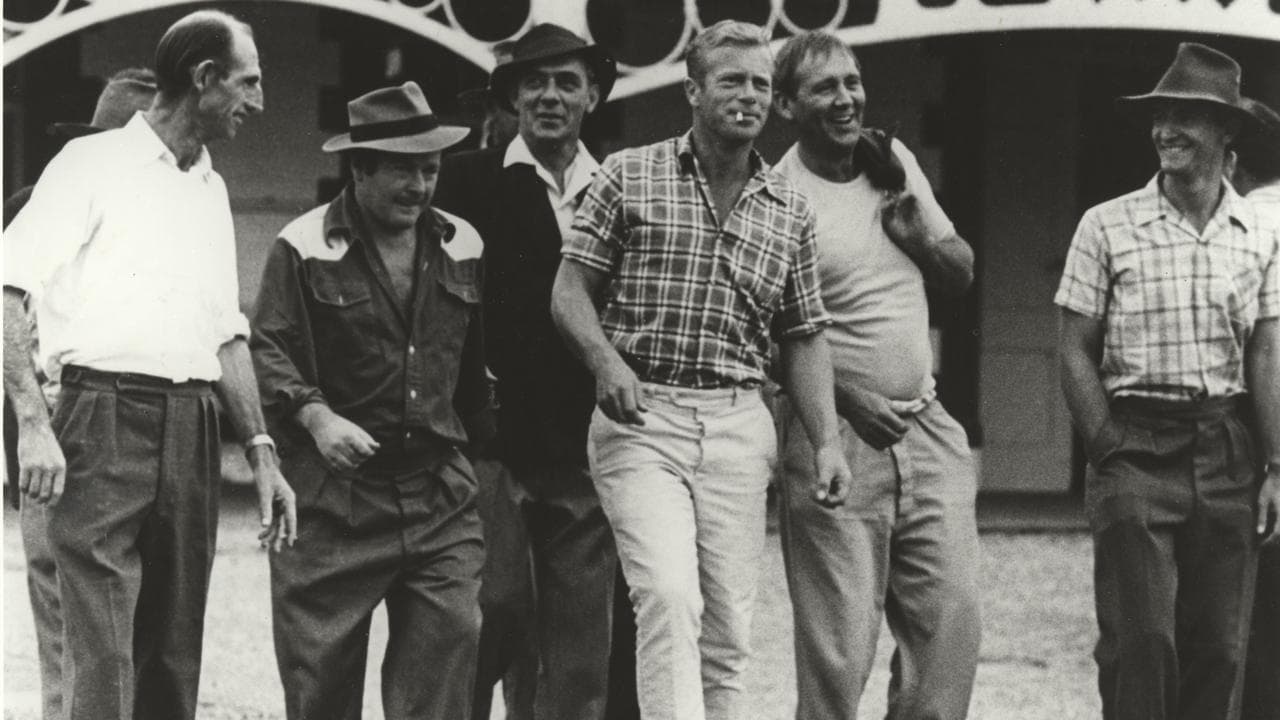 Jack Thompson and the cast of Sunday Too Far Away