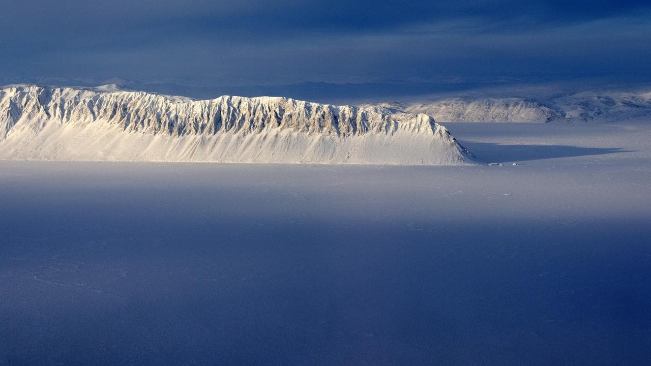 NASA shot of Eureka Sound on Ellesmere Island, Canadian Arctic 2014