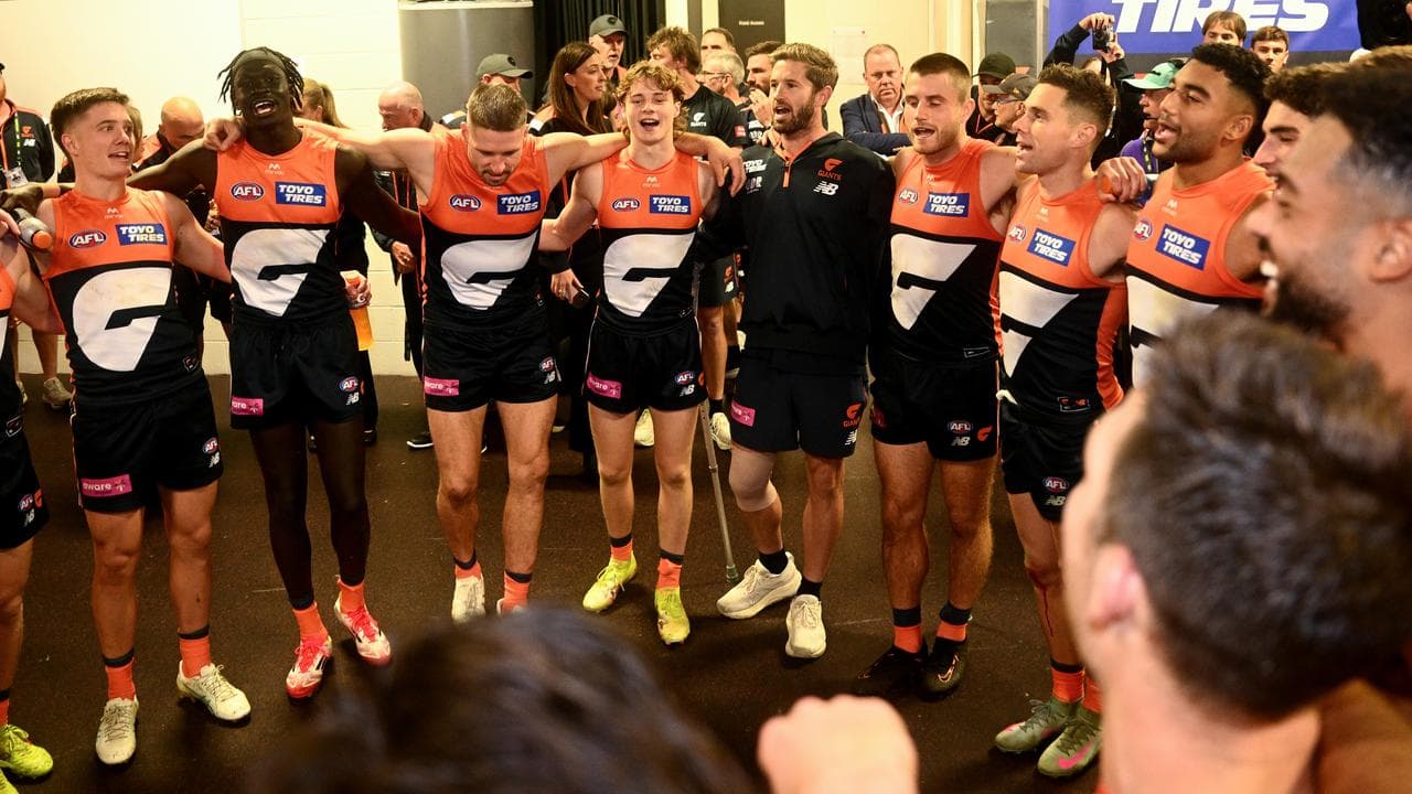 The Giants, including Callan Ward