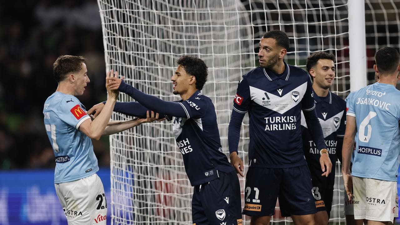 Kai Trewin (l) saluted his Melbourne City