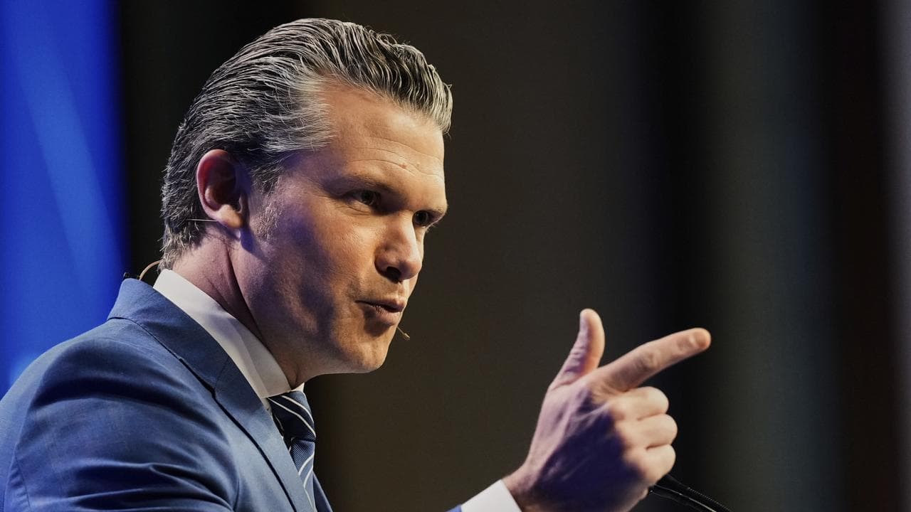 US Defense Secretary Pete Hegseth at the summit