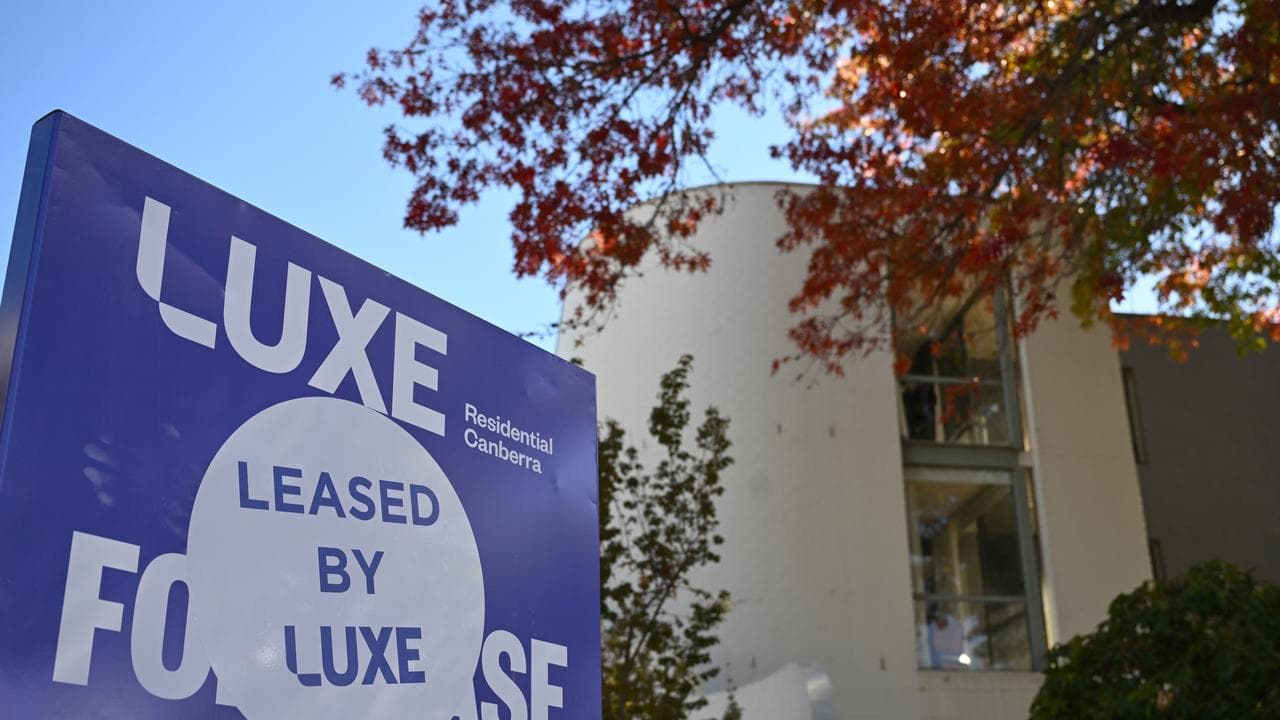 A leased sign on a property