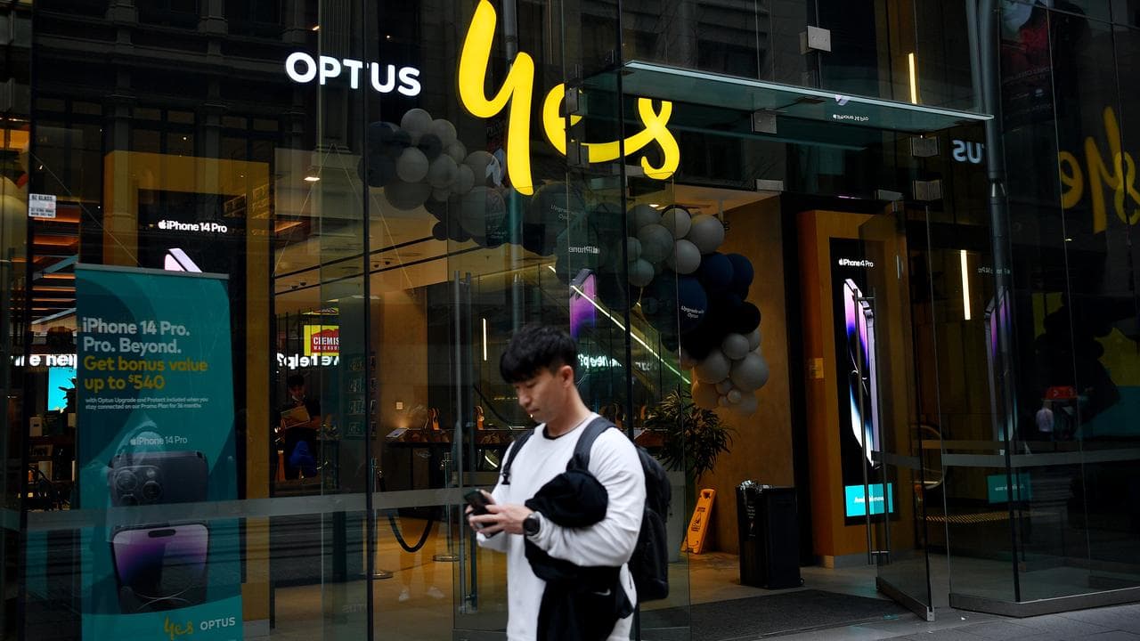 General view of an Optus store
