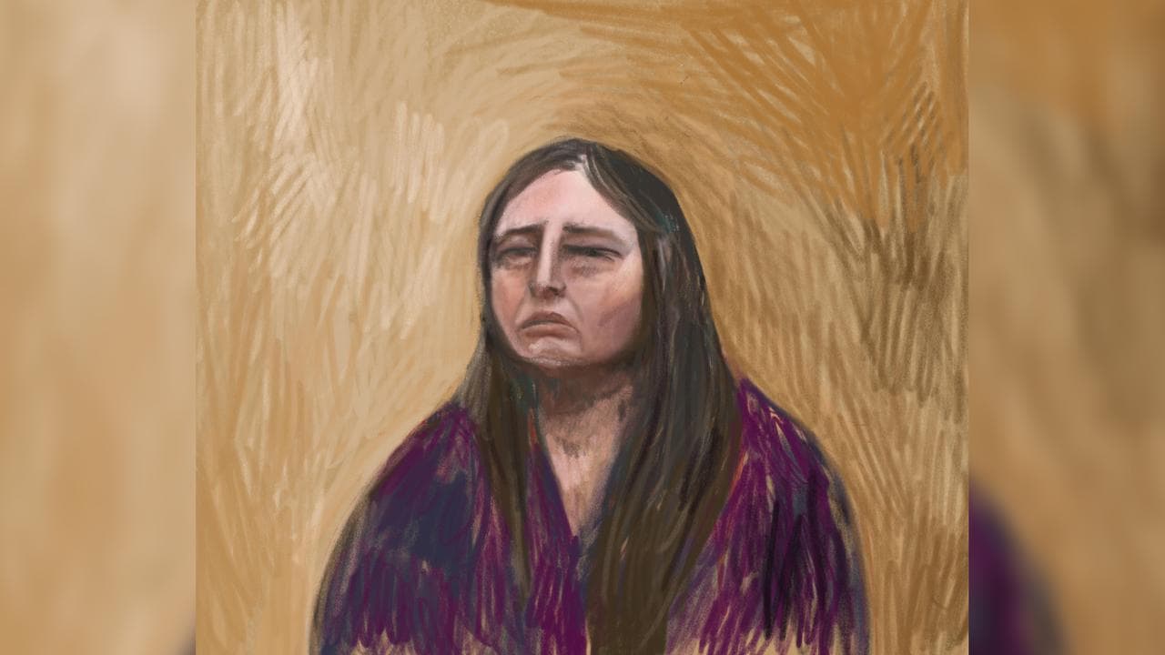 Court sketch of Erin Patterson