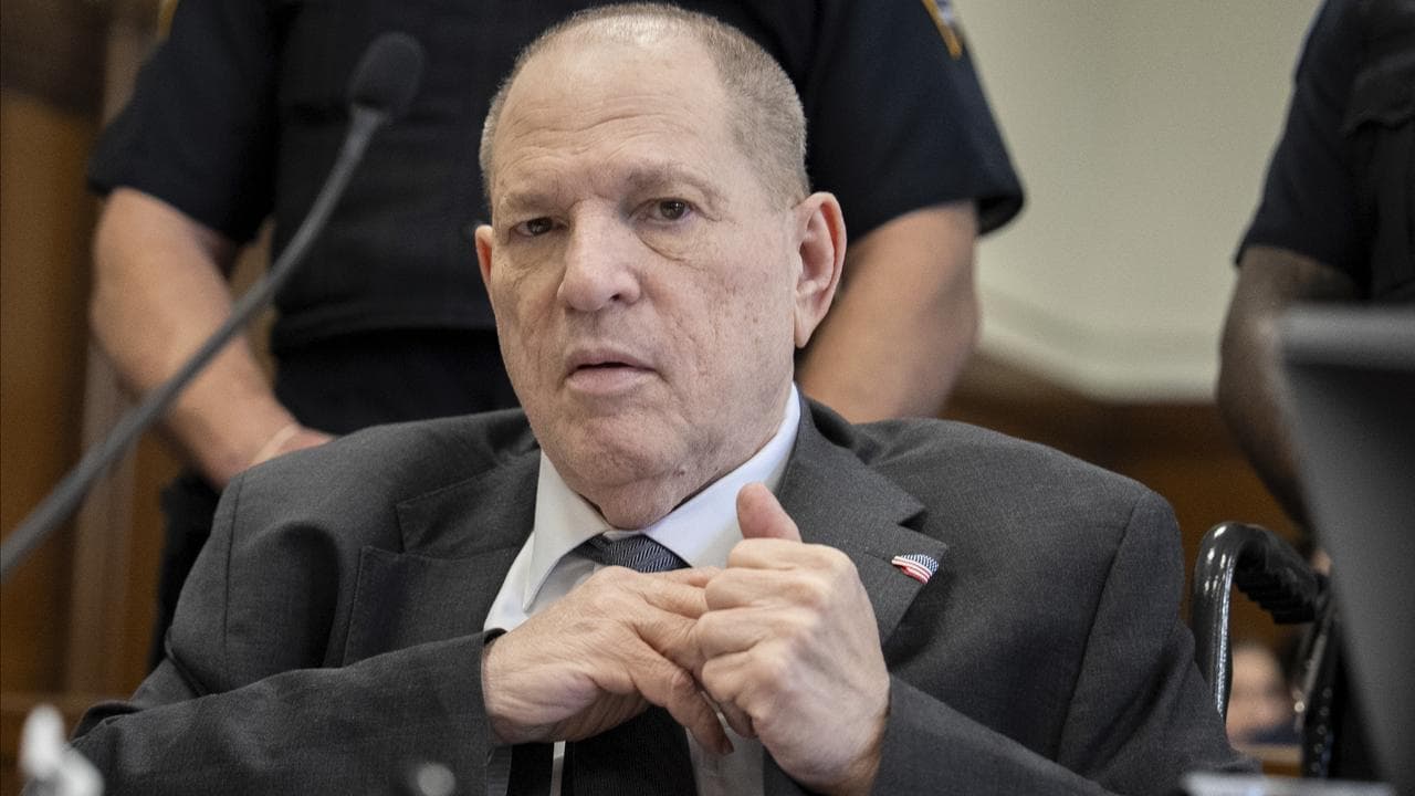 Harvey Weinstein appears in state court in Manhattan for his retrial